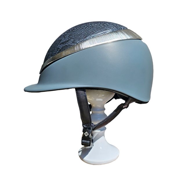 My Halo CX, with MIPS, Graphite Snakeskin LL/Granite Gray Matte/Platinum Halo - Size 55 or 6 3/4 - The In Gate