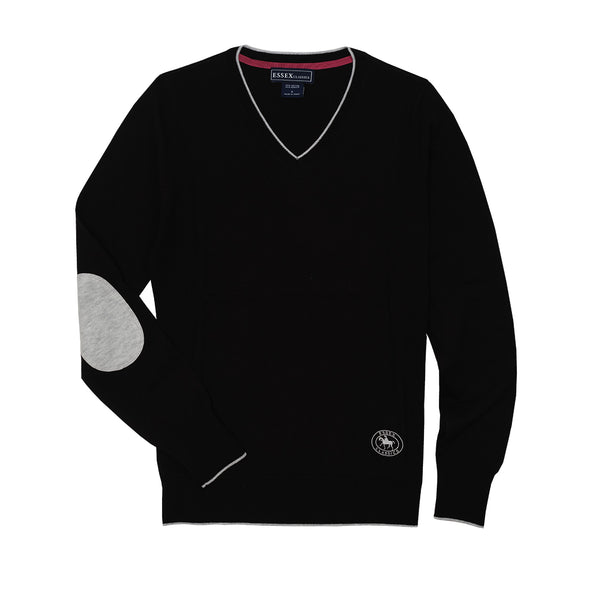 Black Trey V-Neck Sweater - The In Gate
