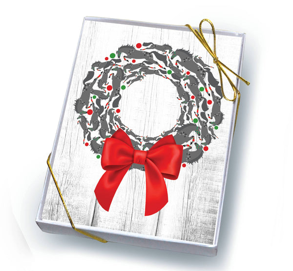 Horse Boxed Christmas Cards: Jumper Wreath - The In Gate