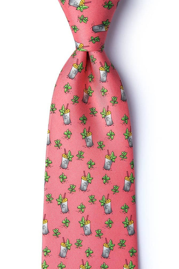 Mint Condition Tie - Coral Silk - The In Gate