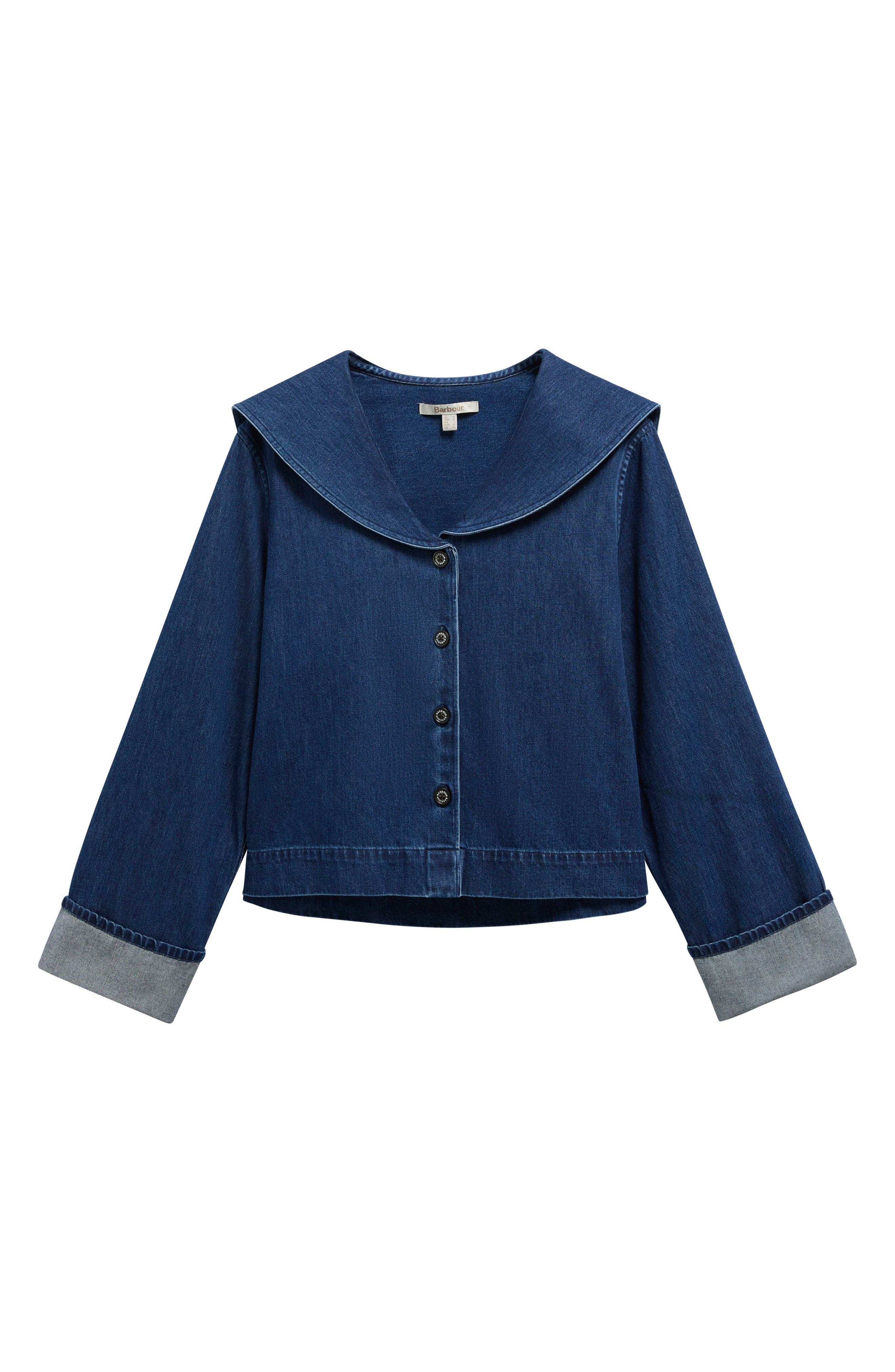 Dartmoor Sailor Collar Button-Up Shirt