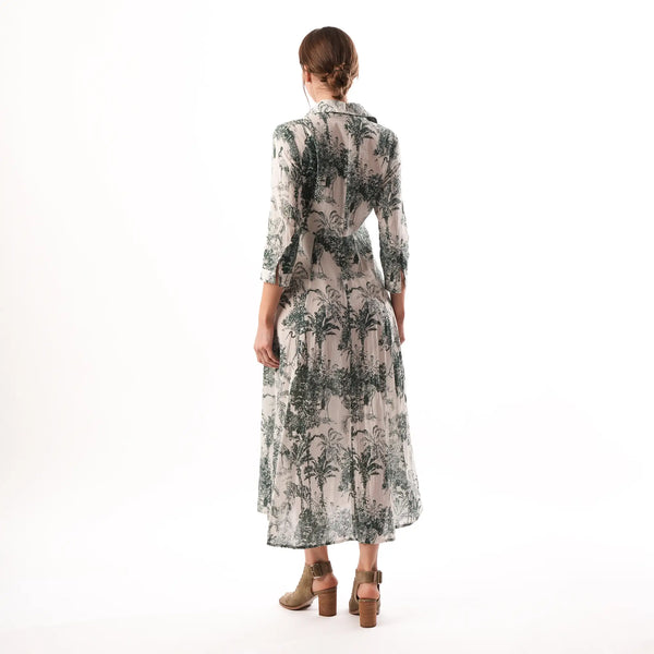 Jungle Toile Green Dress
