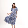 Daphne Blue Palm Dress