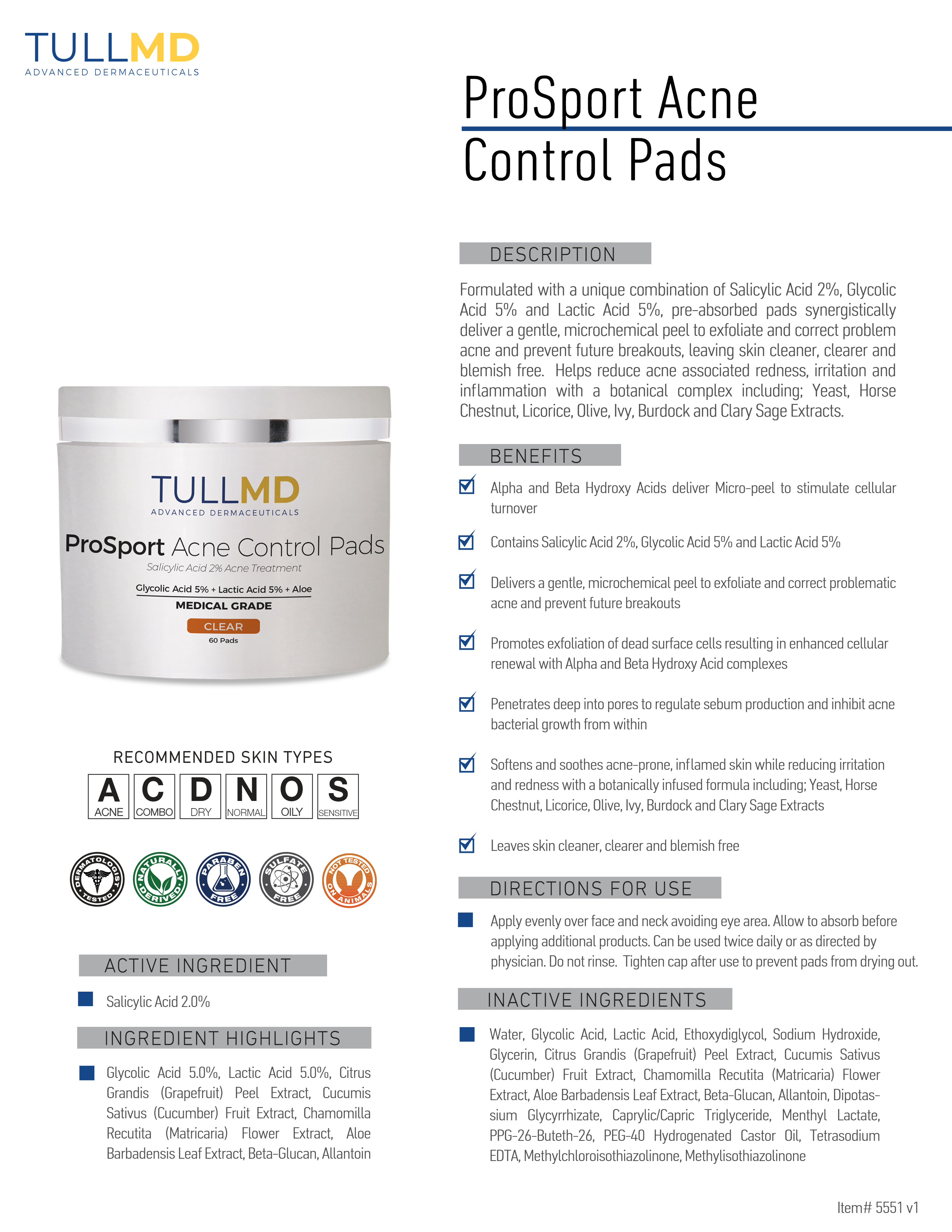 Acne Control Pads