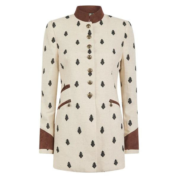 Henley Embroidered Jacket