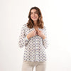 Aemelia Peakcock Pleated Blouse