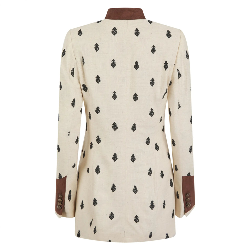 Henley Embroidered Jacket