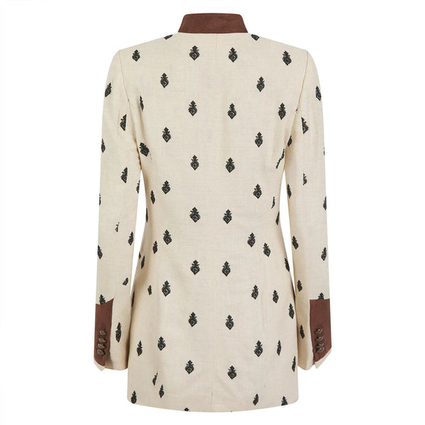 Henley Embroidered Jacket