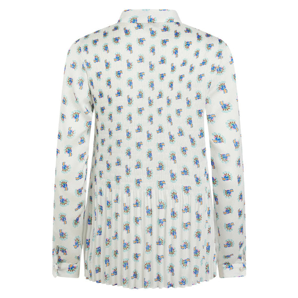Aemelia Peakcock Pleated Blouse