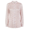 Amelia Navy Pink Spot Pleated Blouse