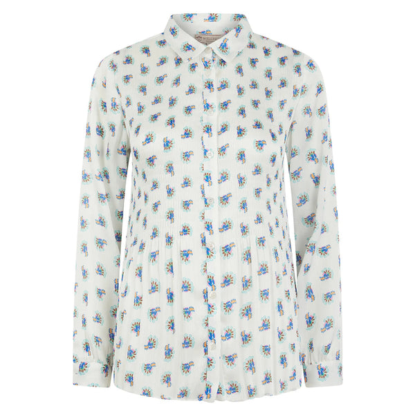 Aemelia Peakcock Pleated Blouse