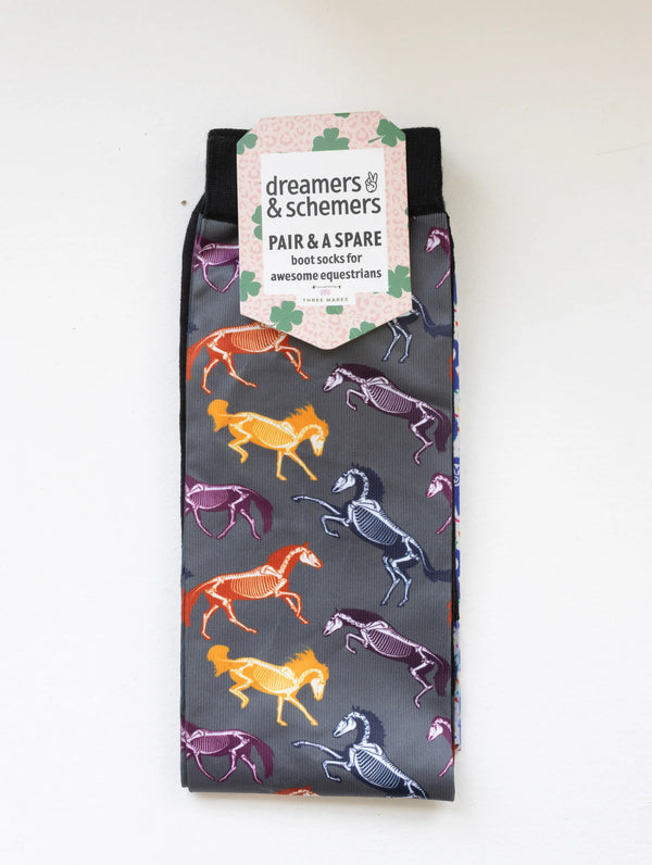 The Pony Island Horse Skeletons Pair & a Spare Socks