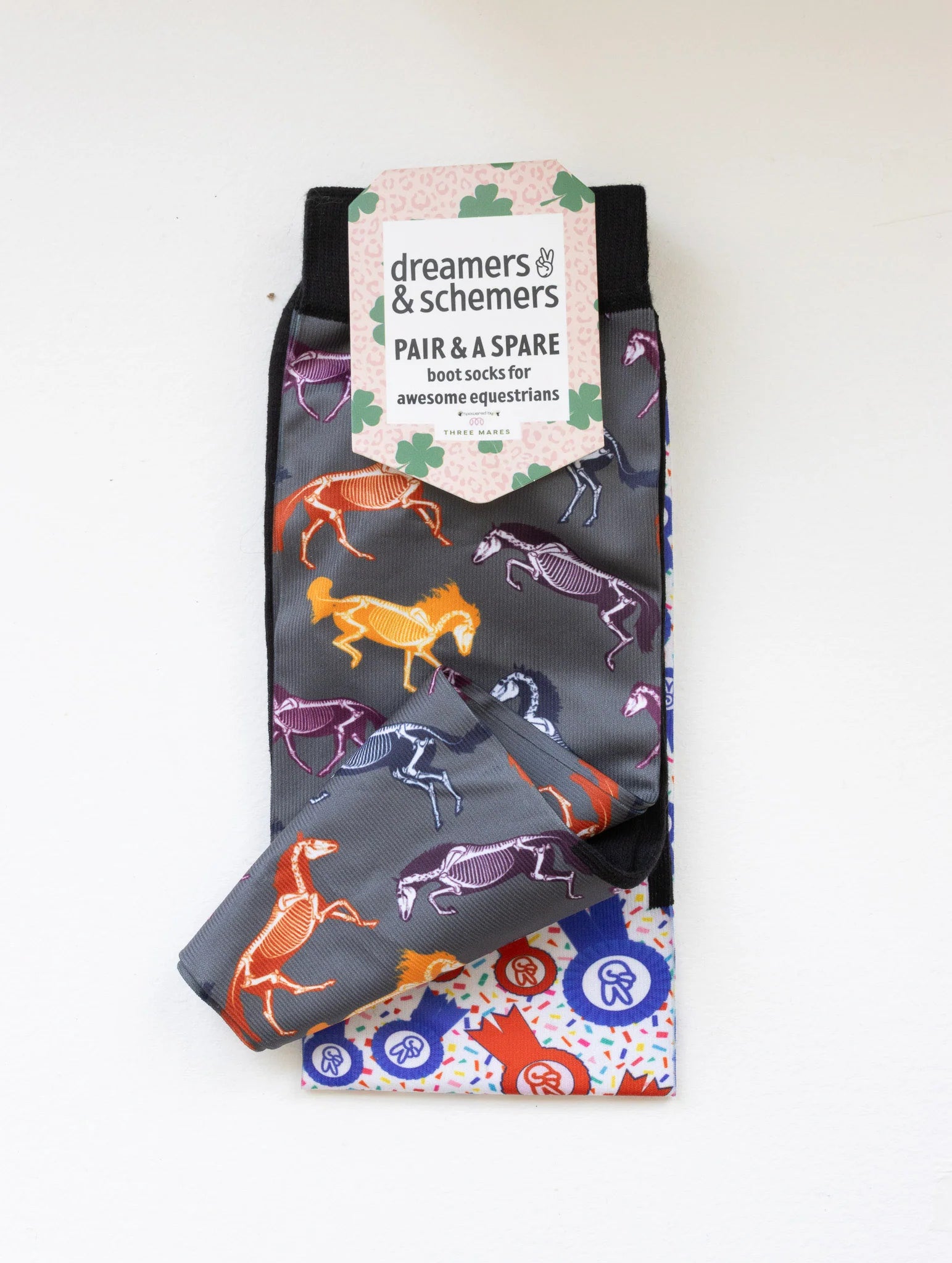 The Pony Island Horse Skeletons Pair & a Spare Socks