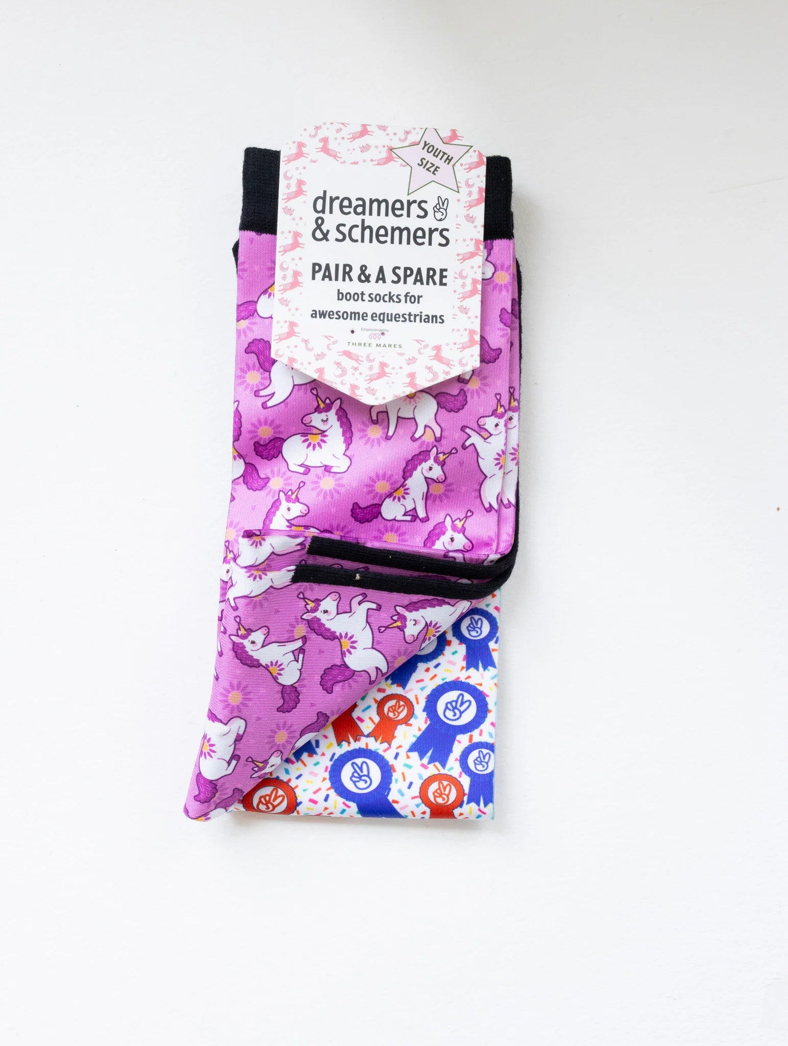 Sunshine and Unicorns Youth Pair & a Spare Socks
