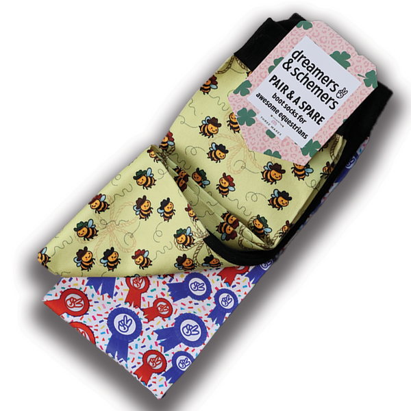 Bee Haw Pair & A Spare Socks
