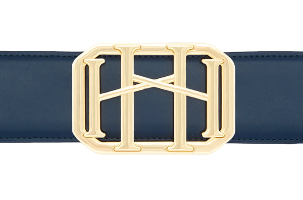 THE EQUESTRIAN BELT BY HEUREUX XII IN NAVY