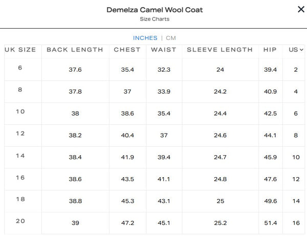 Demelza Camel Wool Coat
