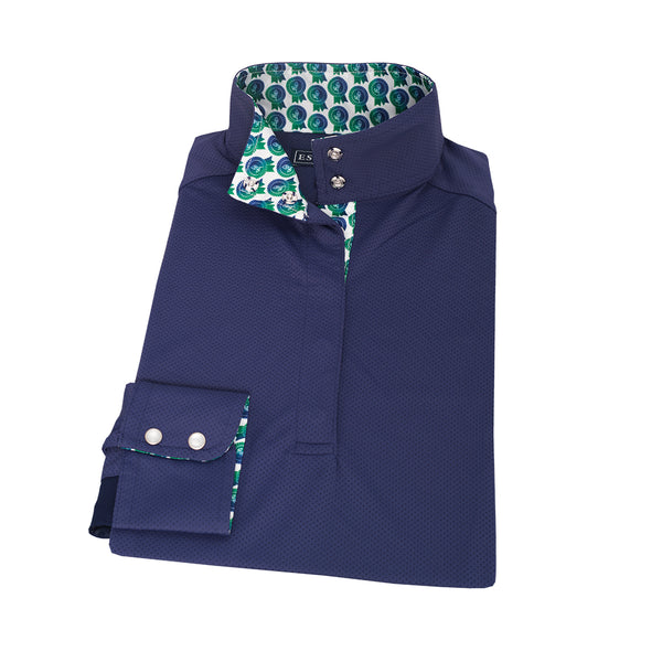 Green is the New Blue Ladies “Dusk” Navy Performance Show Shirt - The In Gate
