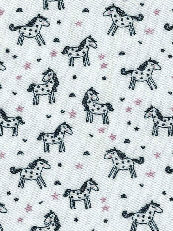 Girls "Luna II" Dark Pink with Unicorns Long Sleeve Show Shirt