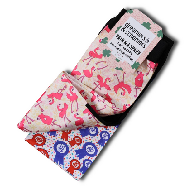 Flamingo Dance Pair & A Spare Socks