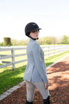 Grand Prix Ladies EQJ 3 Button Show Coat, NY Tech Fabric, Cadet Blue