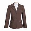 Grand Prix Ladies EQJ 3 Button Show Coat, NY Tech Fabric, Chocolate