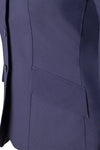 Grand Prix Ladies EQJ 3 Button Show Coat, NY Tech Fabric, Navy