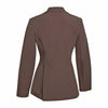 Grand Prix Quinn Show Jacket, 4 Button Front with Hidden Zipper Closure, Chocolate