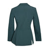 Grand Prix Quinn Show Jacket, 4 Button Front with Hidden Zipper Closure, New Green