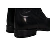 Grand Prix Saltare Florence Paddock Boots in black, rear three-quarter heel detail with embossed logo
