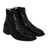 Grand Prix Saltare Florence Paddock Boots in black, front three-quarter view of the pair with zip closures
