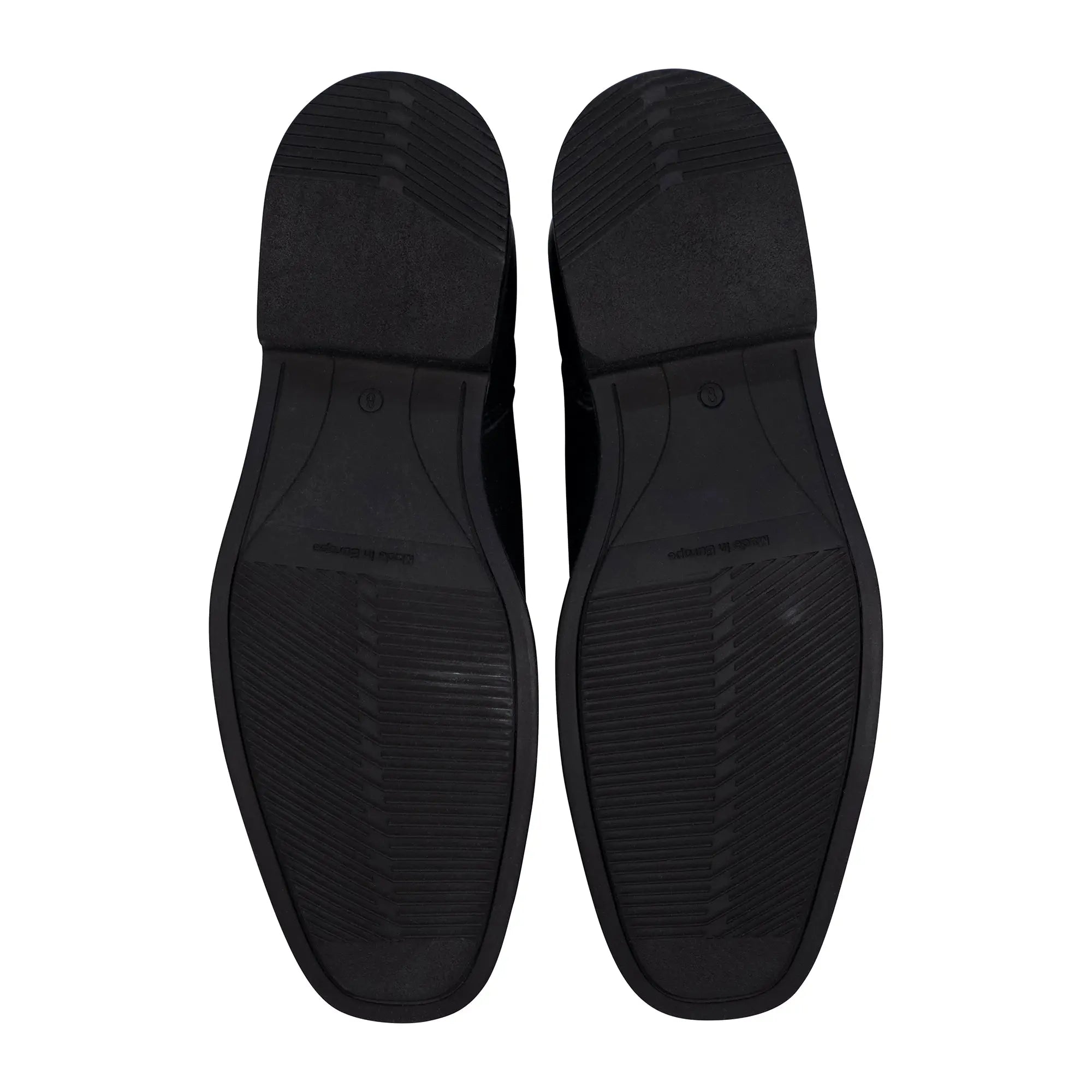 Grand Prix Saltare Florence Paddock Boots in black, bottom view of both soles and heels
