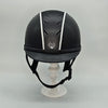 MyAyr8: Navy Leather Look with Silver Paint, Navy Mesh, and Sparkly Silver and White Patent Piping - The In Gate