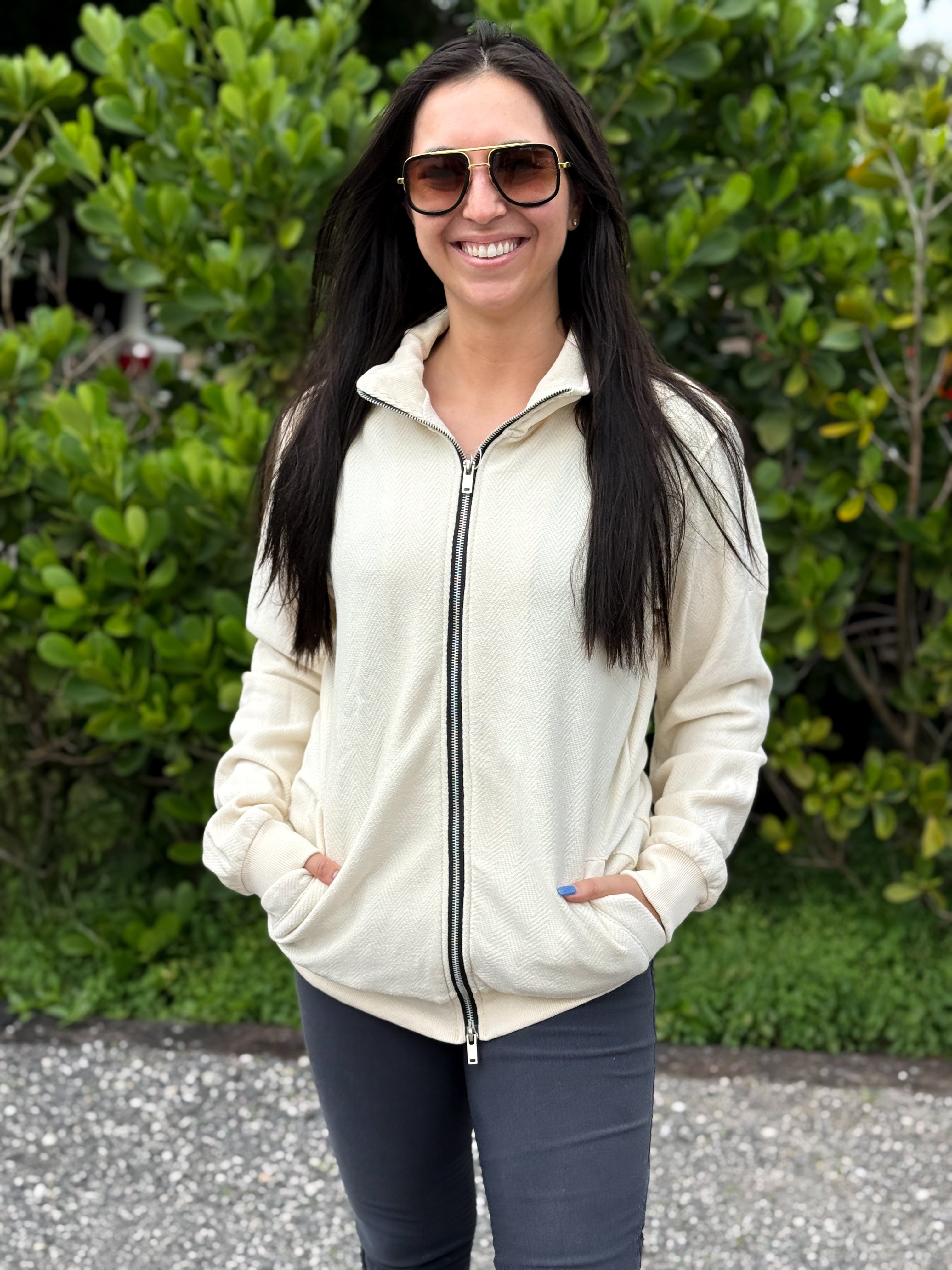 Paddock Zip-Front Sweatshirt