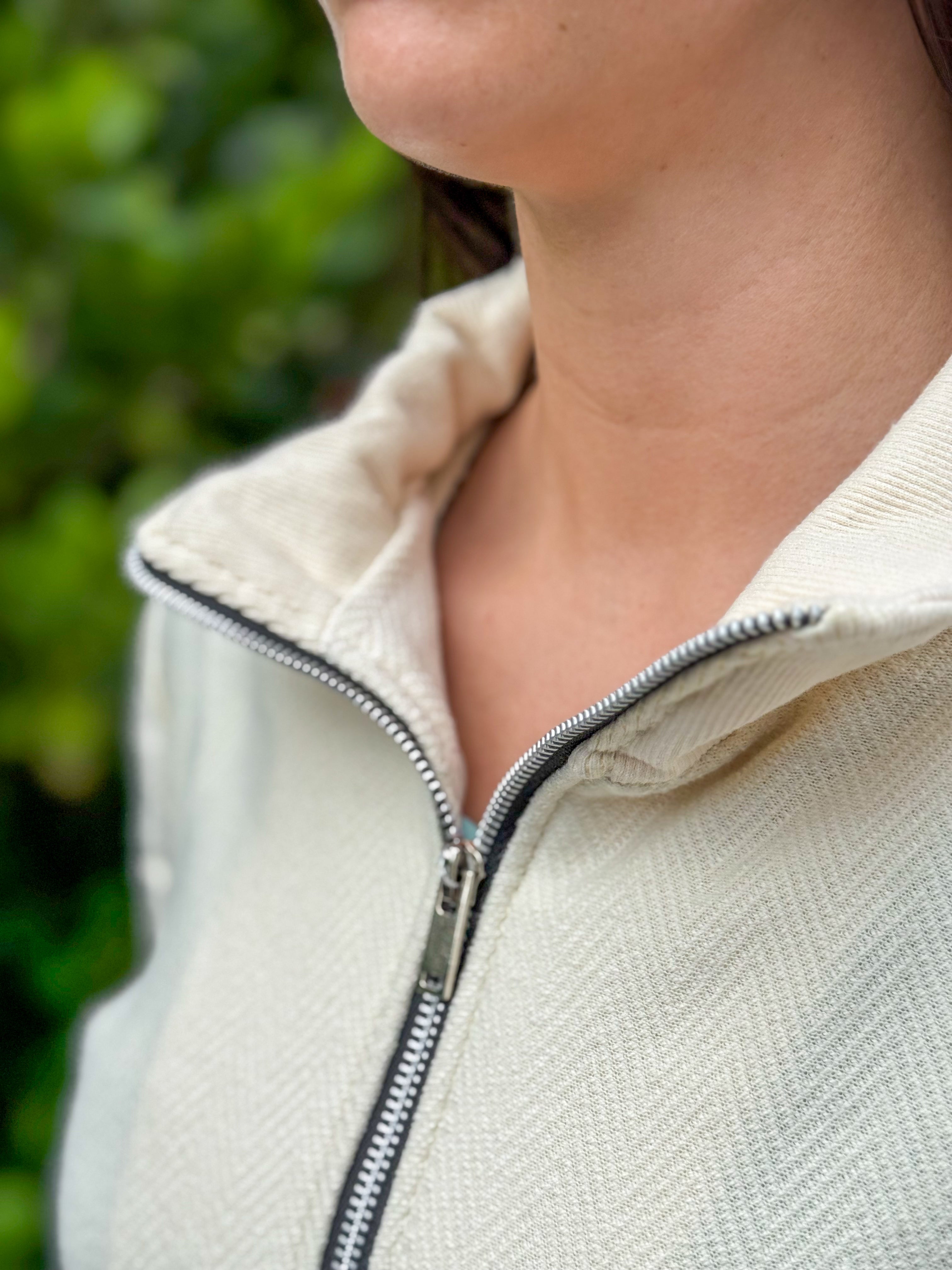 Paddock Zip-Front Sweatshirt