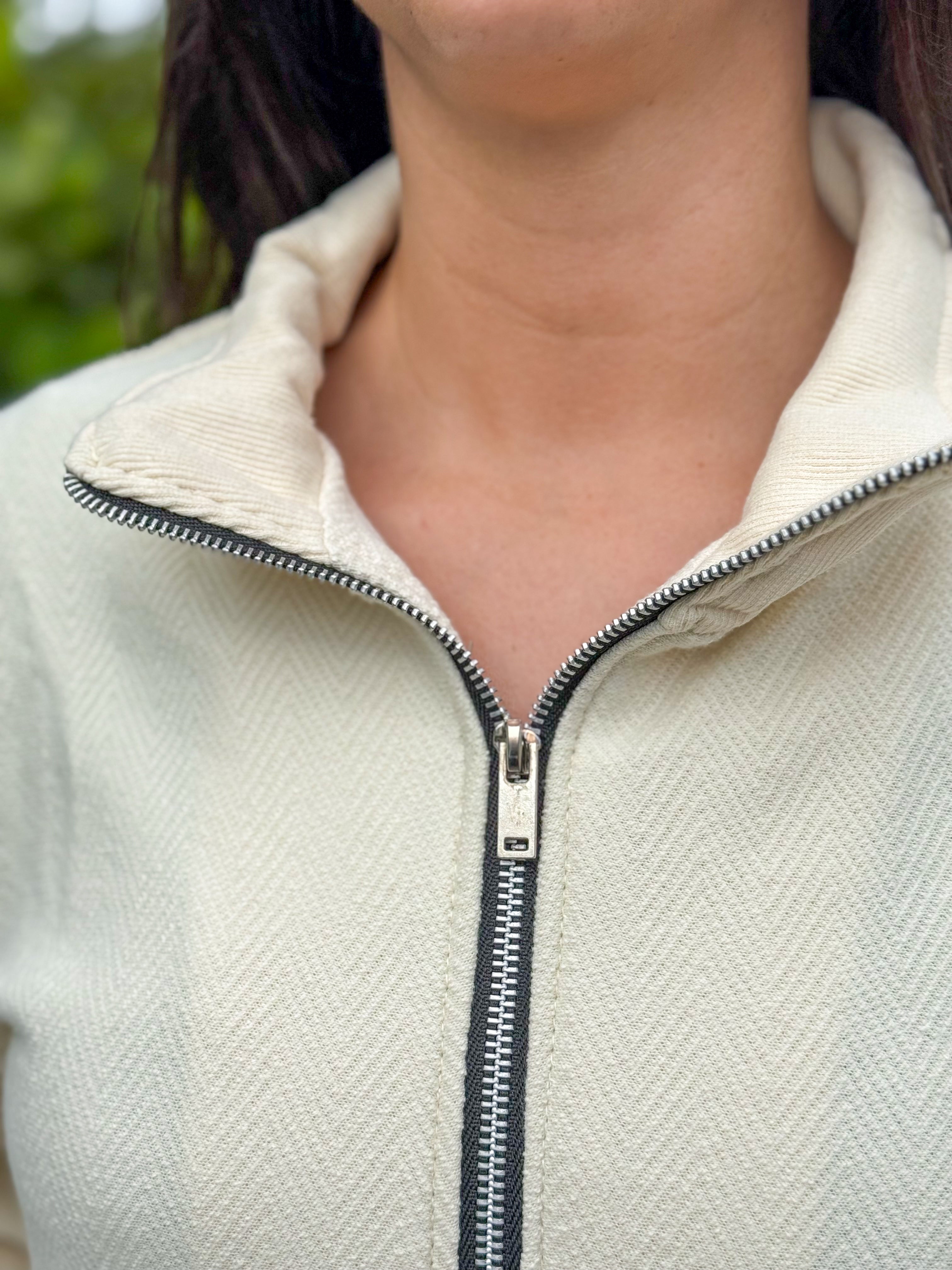 Paddock Zip-Front Sweatshirt