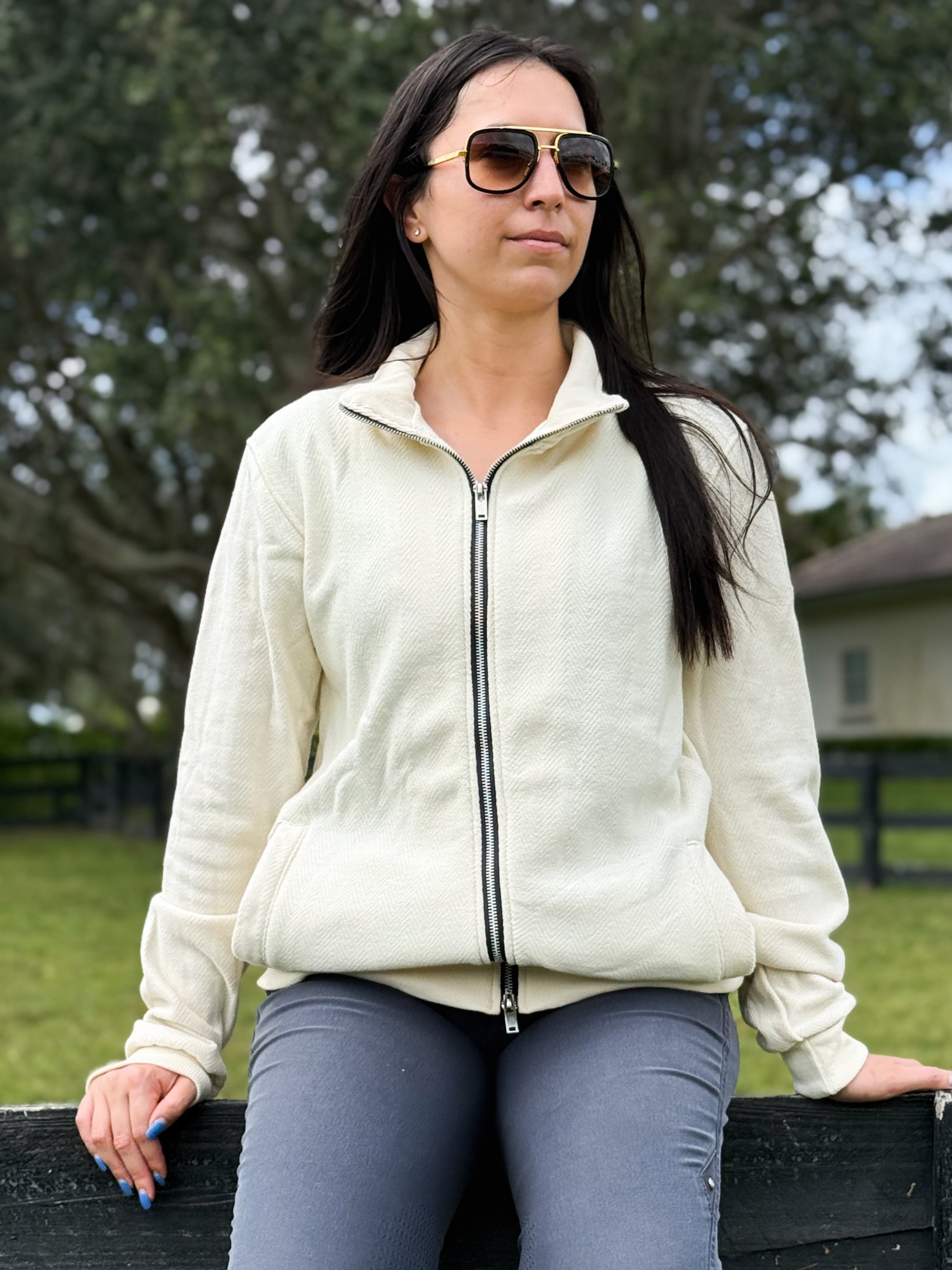 Paddock Zip-Front Sweatshirt
