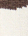 Close-up of white and brown textured fabric swatches.