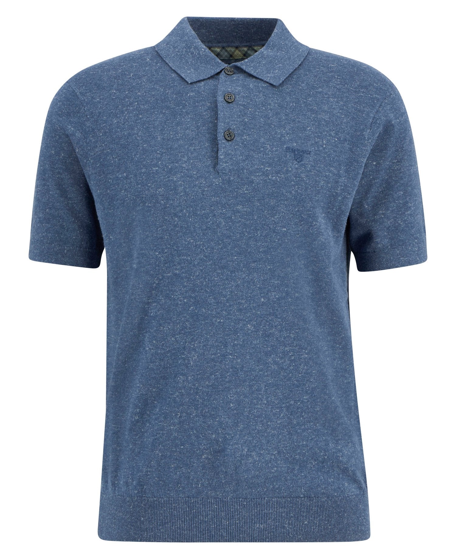 Muston Linen Blend Knitted Polo Shirt