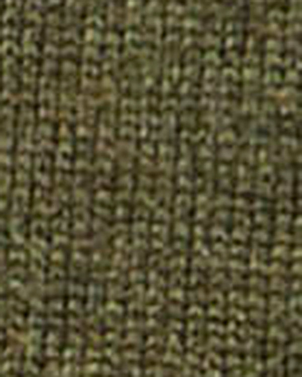 A close-up of a woven fabric texture in a dark olive green color.