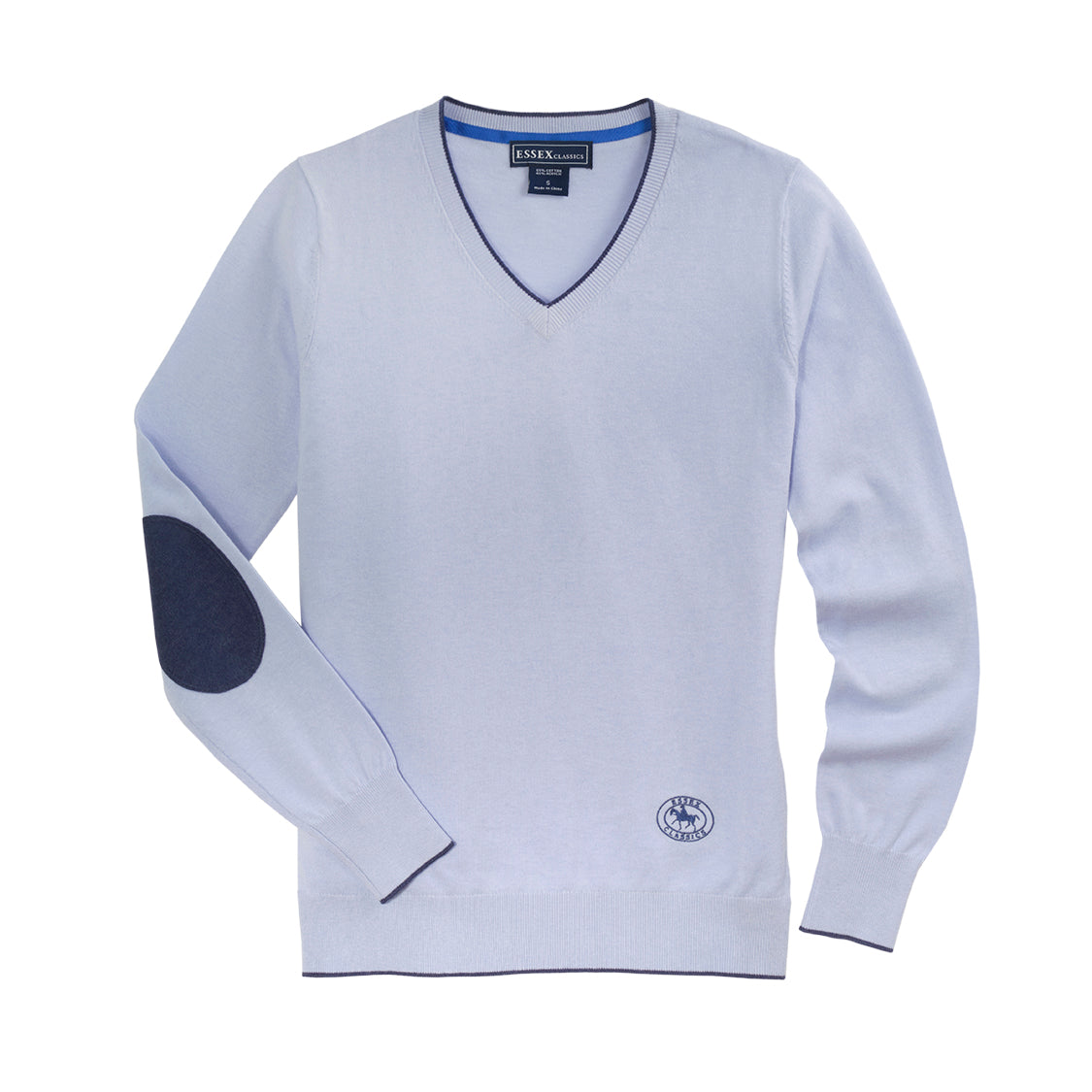 Powder Blue Trey V-Neck Sweater