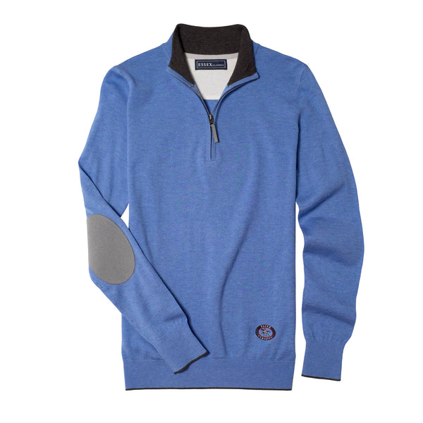 Light Blue Trey Quarter-Zip Sweater