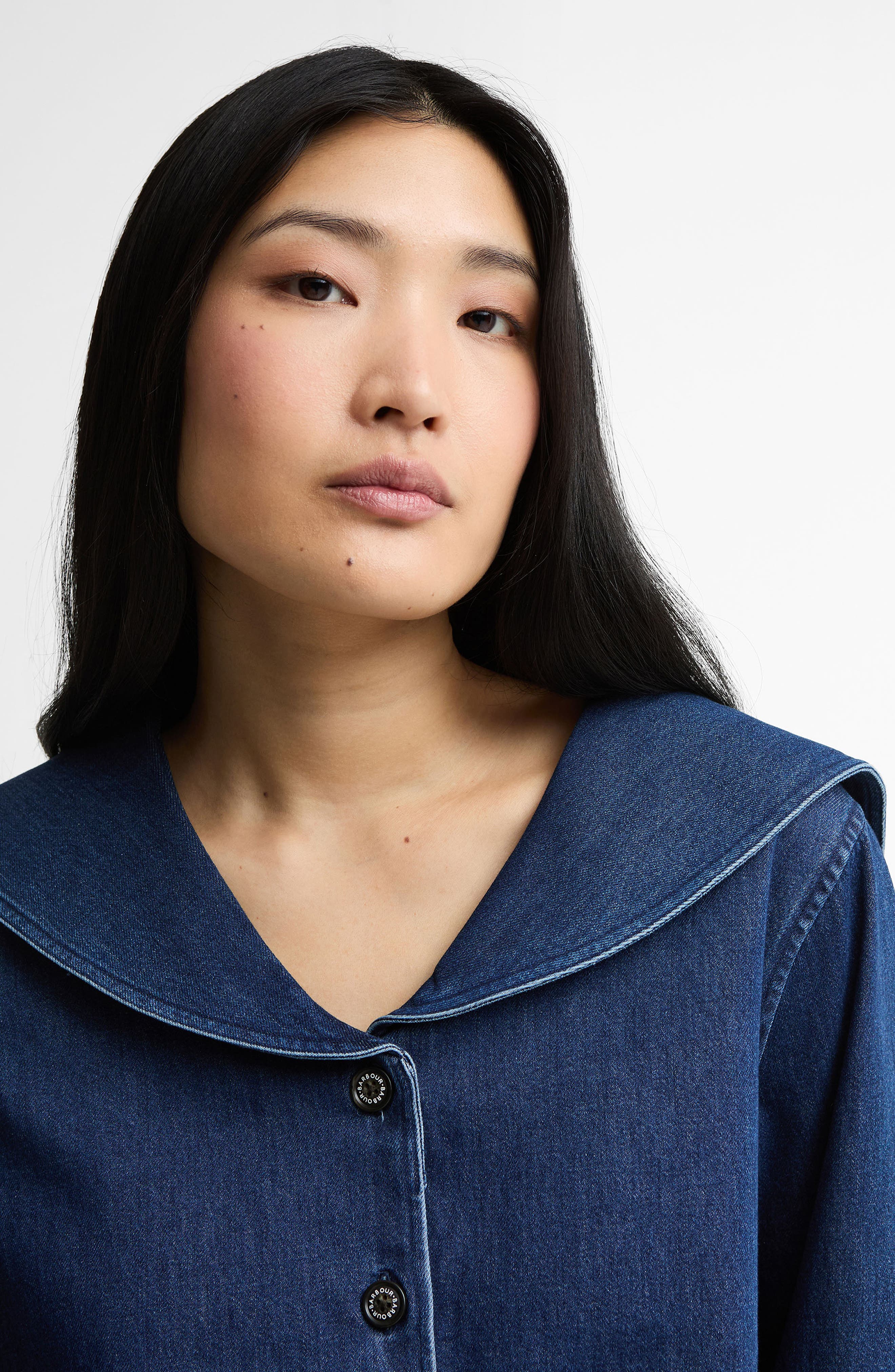 Dartmoor Sailor Collar Button-Up Shirt