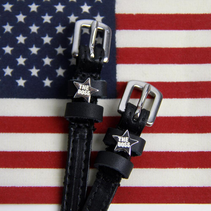 Boss Star Silver Spur Straps