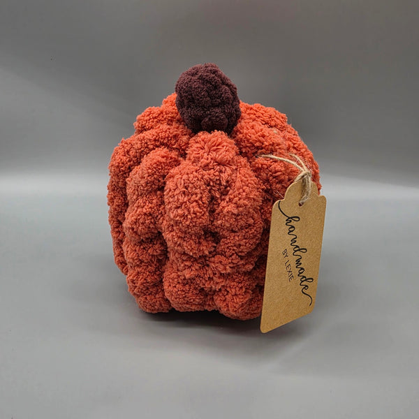 Handmade by Lexie textured pumpkin in Rust
