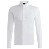 A white long-sleeve button-up shirt, shown on a clean white background.
