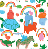 Magical Animals Pair & A Spare Boot Socks
