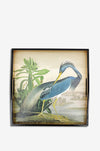 Caspari Audubon Heron Square Tray
