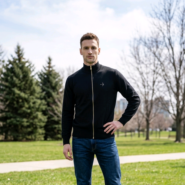 Ryan Zip-Up Cardigan