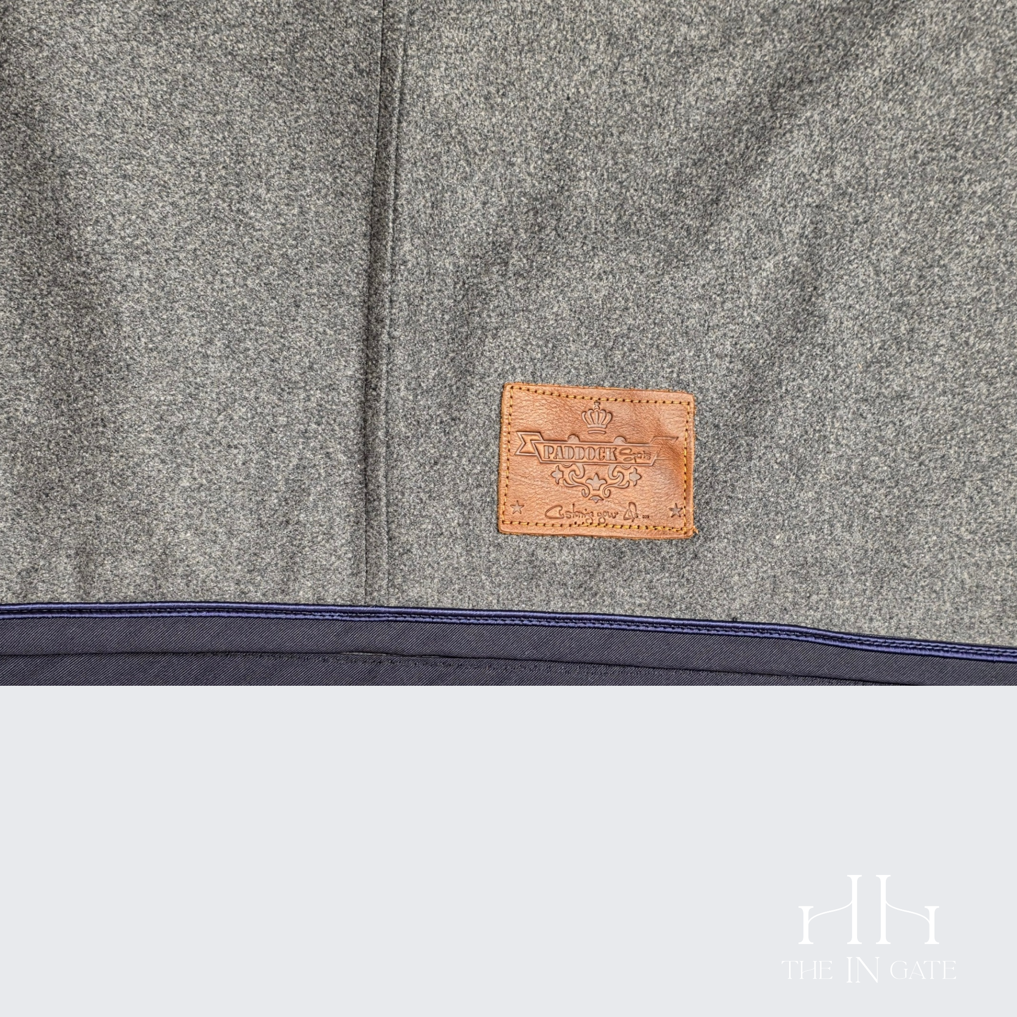 Wool Dress Sheet - Gray / Navy / Navy - 81 inches